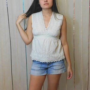 American Eagle Lacy Baby Doll Top